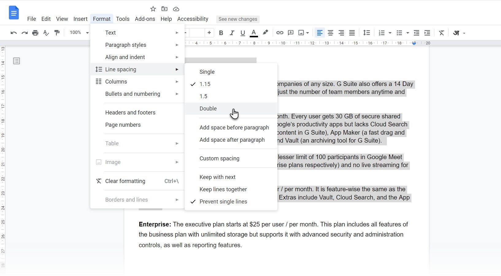 How To Double Space Your Text On Google Docs Makeuseof Rudy Deighton Delta Media